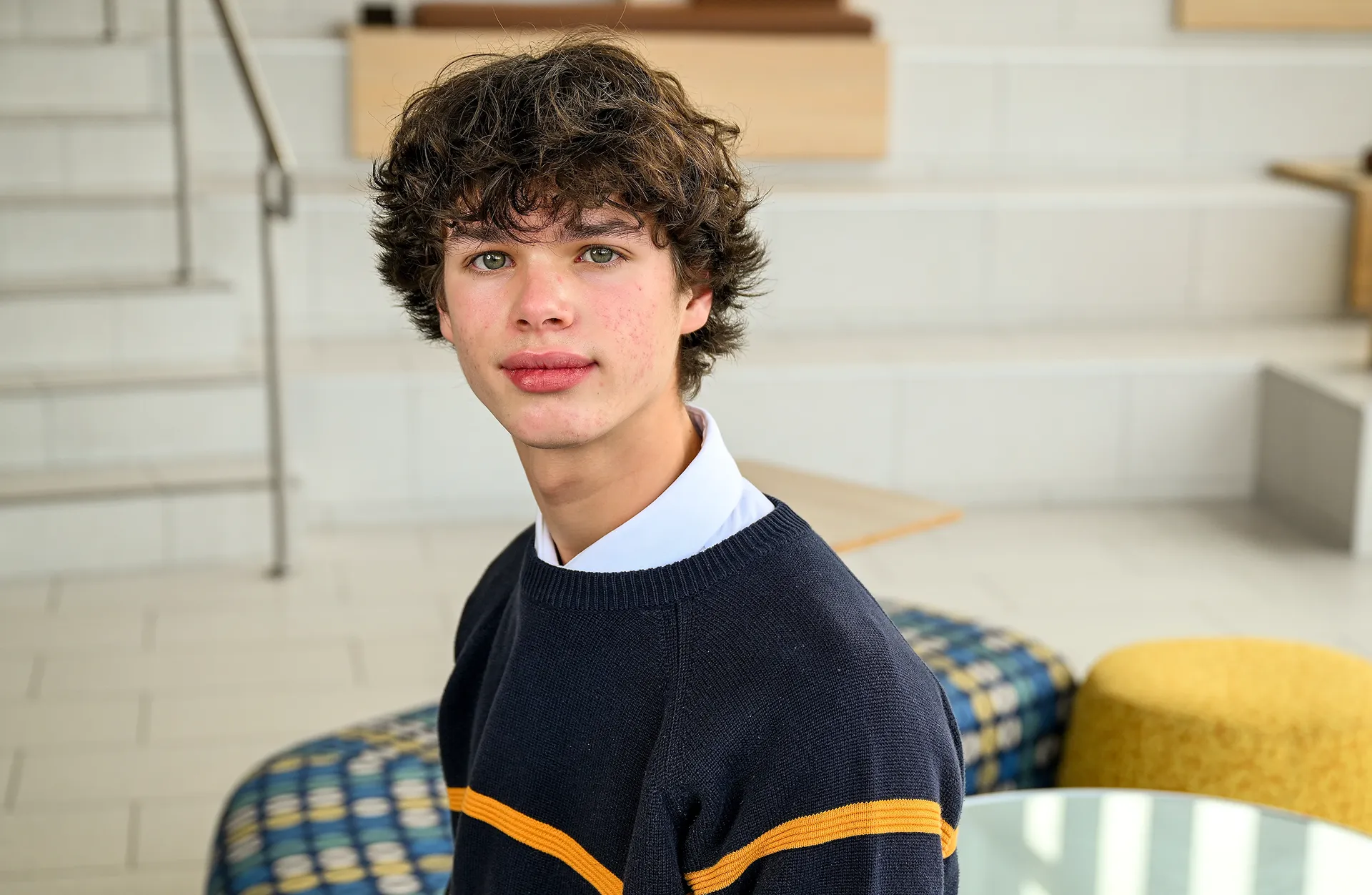 WVU student Ethan Weaver poses for a photograph