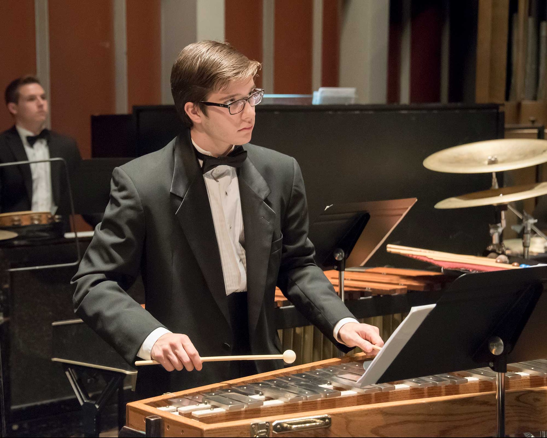 Percussion player in Wind Symphony