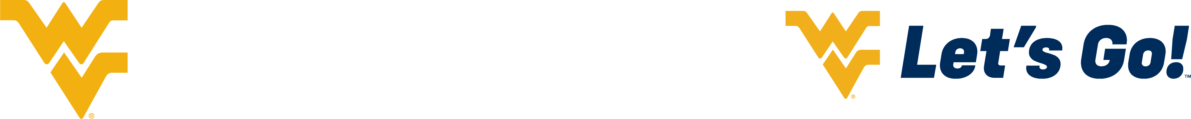 Flying WV bug and Let's Go tagline in Config Variable font.